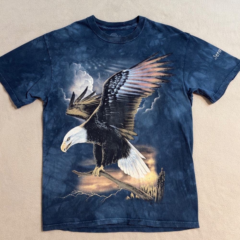 The Mountain Eagle Graphic Tie Dye T-Shirt Men's Medium Jerome Arizona